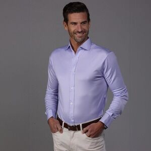 Collars & Co. NWT Quattro Flex Dress Shirt with Semi-Spread Collar - Size Small